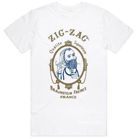 Zig-Zag Collectible Classic Zouave Soldier Zig-Zag Man White T-Shirt - SMALL
