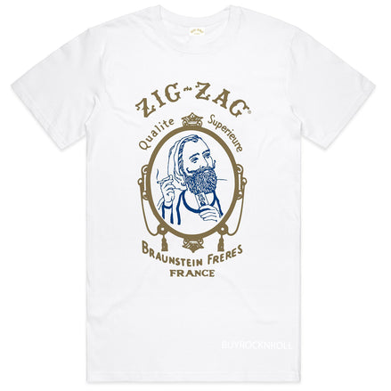 Zig-Zag Collectible Classic Zouave Soldier Zig-Zag Man White T-Shirt - SMALL