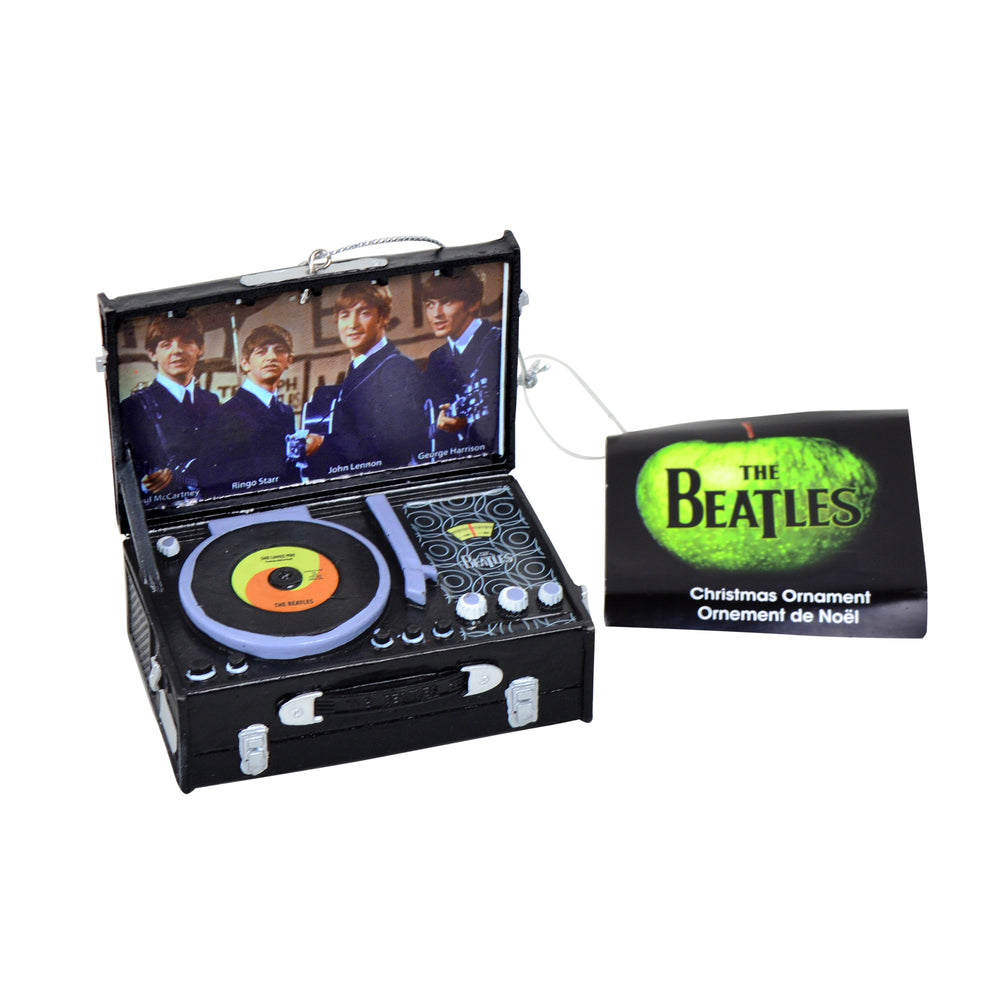 The Beatles Collectible 2012 Kurt Adler Retro Black Record Player 3-Inch Ornament