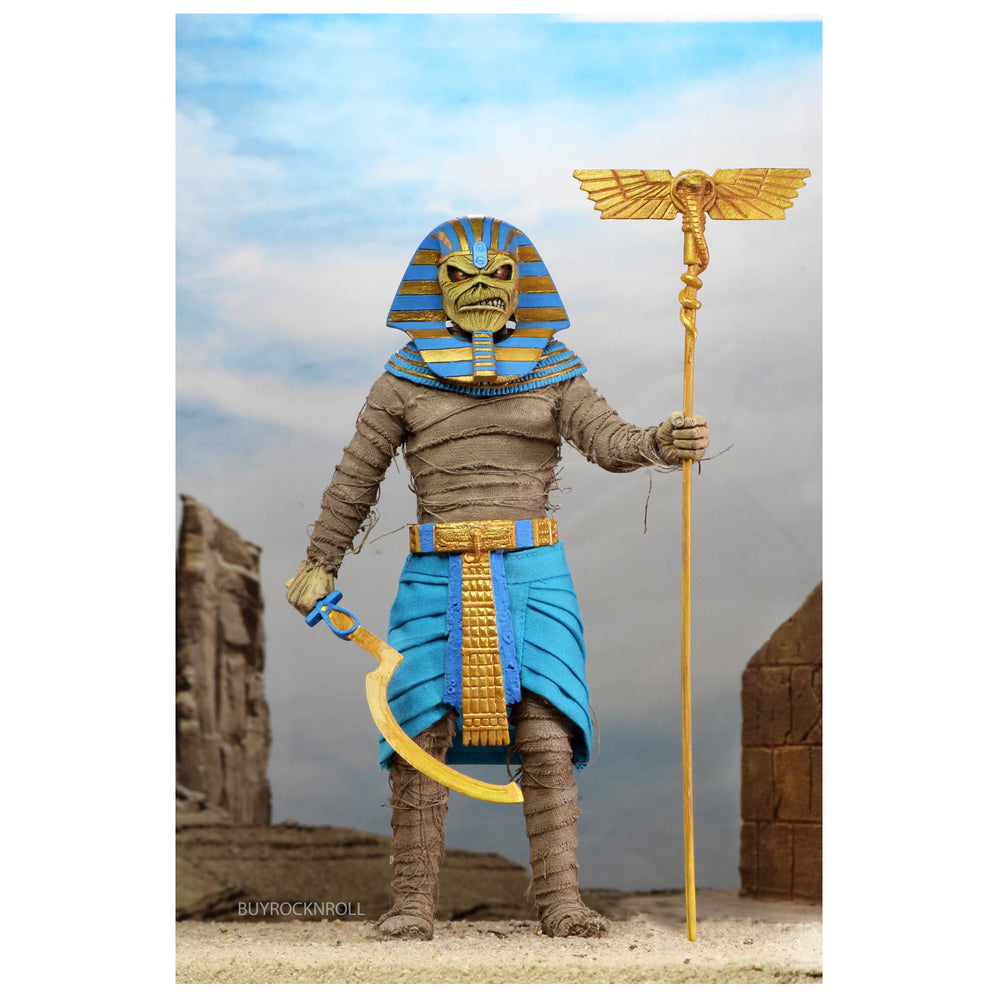SOLD OUT! Iron Maiden Collectible 2020 Neca Powerslave Pharaoh Eddie 8-inch Clothed Figure