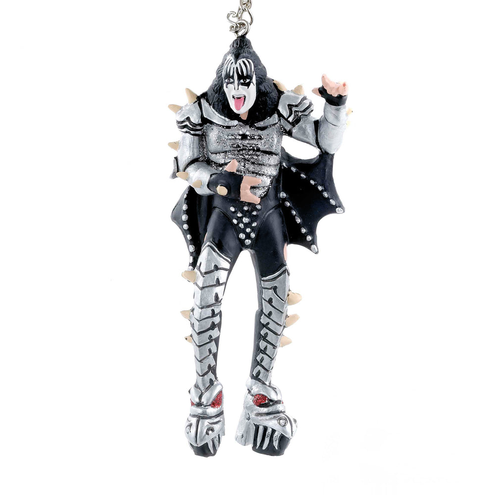 Rare KISS Collectible Kurt Adler Love Gun Gene Simmons Demon Figure Christmas Tree Ornament w/o Tag