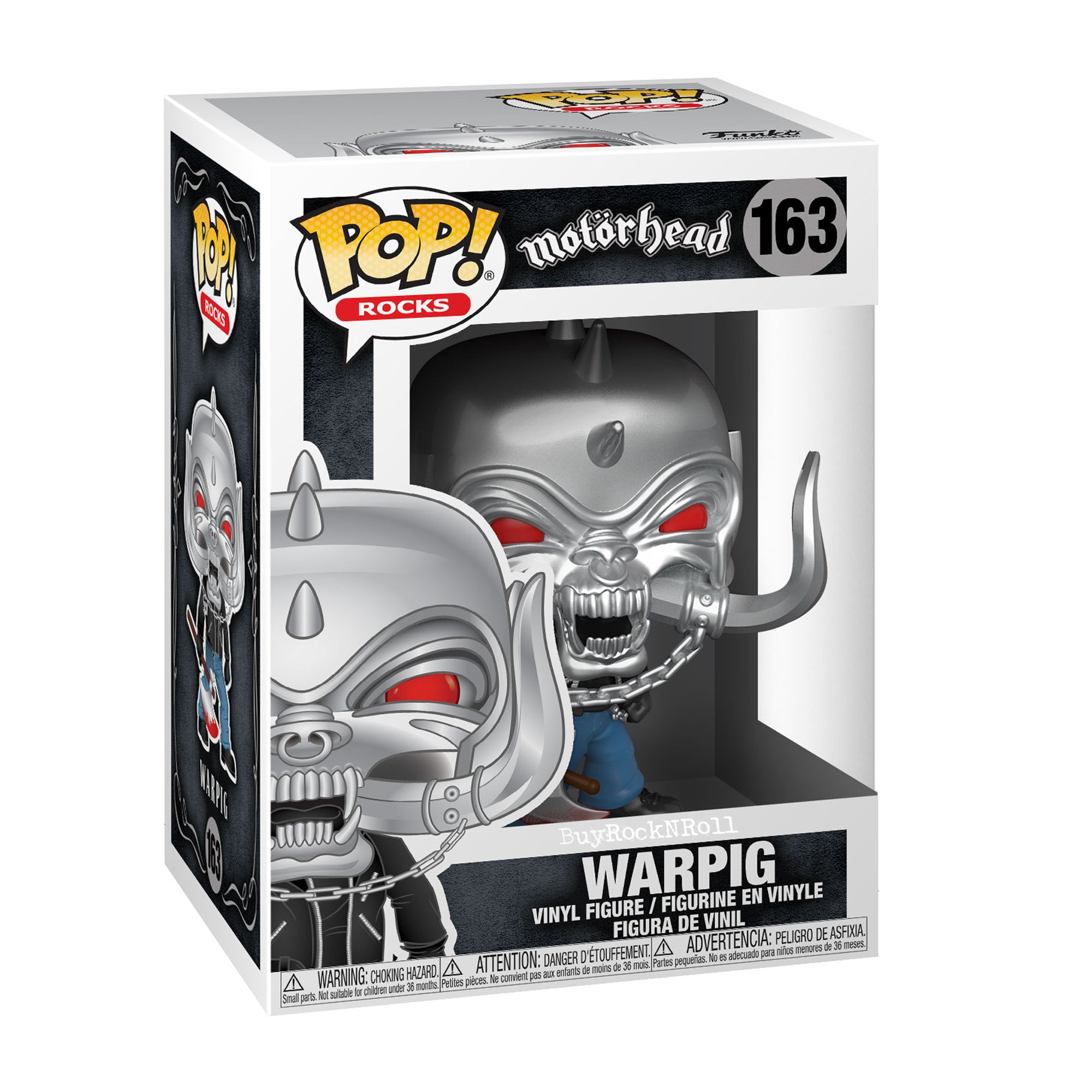 Motorhead Collectible Funko Pop Rocks Lemmy Kilmister #170 Warpig #163 Figures in Protectors