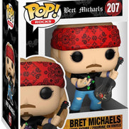 Poison Collectible Handpicked 2021 Funko Pop! Rocks Bret Michaels Figure in Protector Case #207