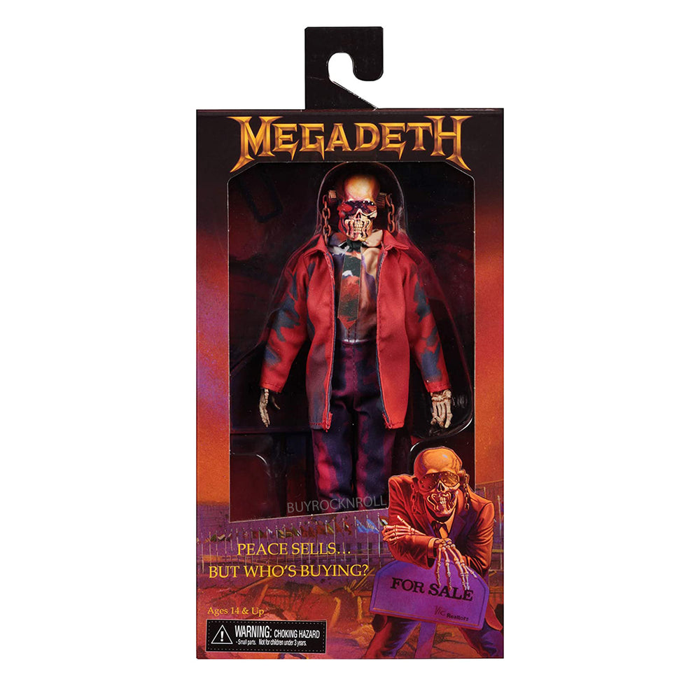 Megadeth 2019 NECA Vic Rattlehead Clothed Figure Peace Sells But
