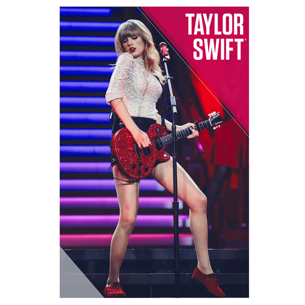 Taylor Swift Online Store 2013 Merchandise: Red Guitar Performance Red Poster 22x34