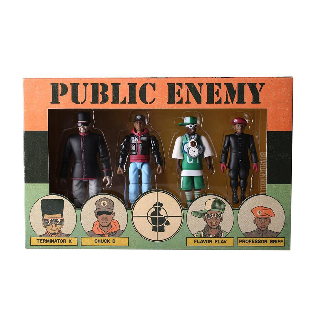 SOLD OUT! Public Enemy Collectibles 2016 PressPop Flavor Flav Chuck D Terminator X Professor Griff Figures