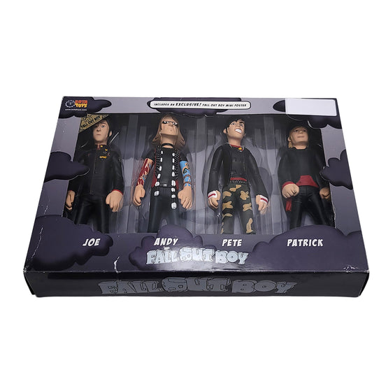 SOLD OUT! Fall Out Boy Collectible 2006 Sota Toys FOB Band Figures Boxed Set & Mini Poster