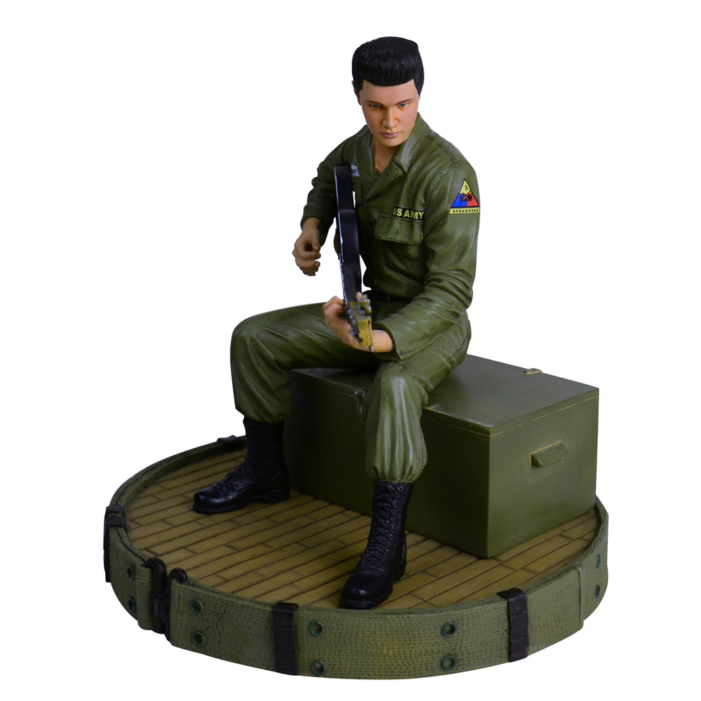 Elvis Presley Collectible: KnuckleBonz 2009 Elvis In Army Rock Iconz Statue