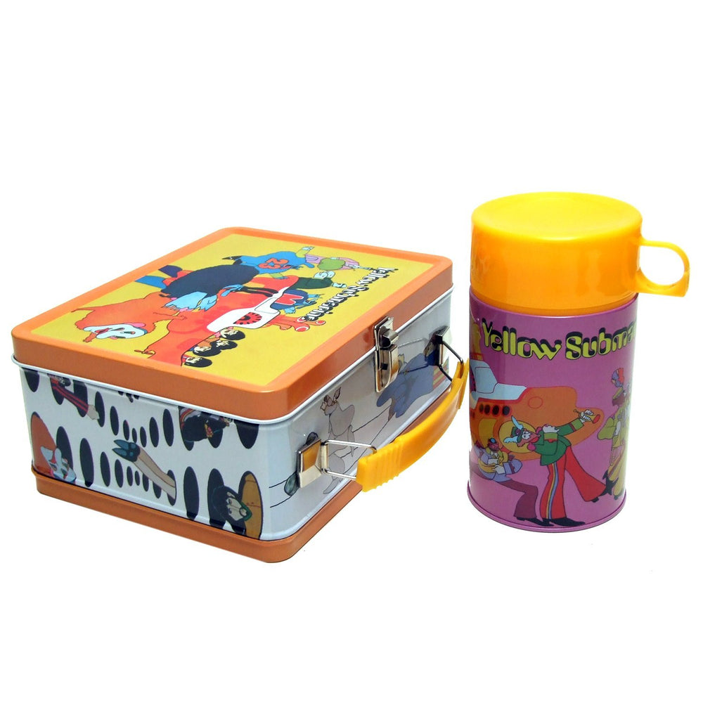 The Beatles 2012 Factory Entertainment Yellow Submarine Retro Lunchbox & Thermos