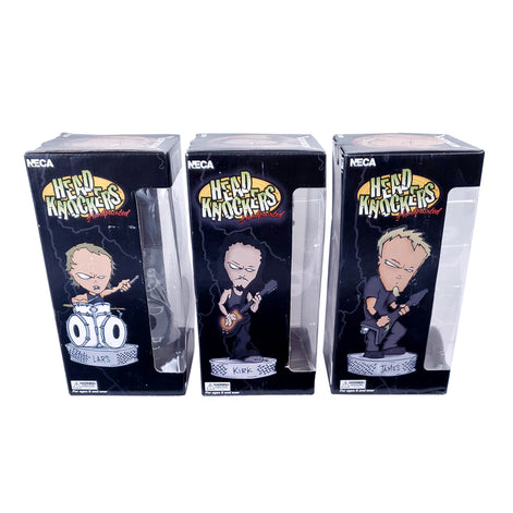 SOLD OUT! Metallica Collectible Rare 2003 NECA Head Knocker Set of 3 (Bobble Figure)