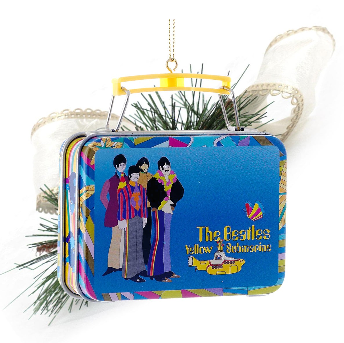 Kurt Adler Beatles Yellow Submarine Lunchbox Ornament