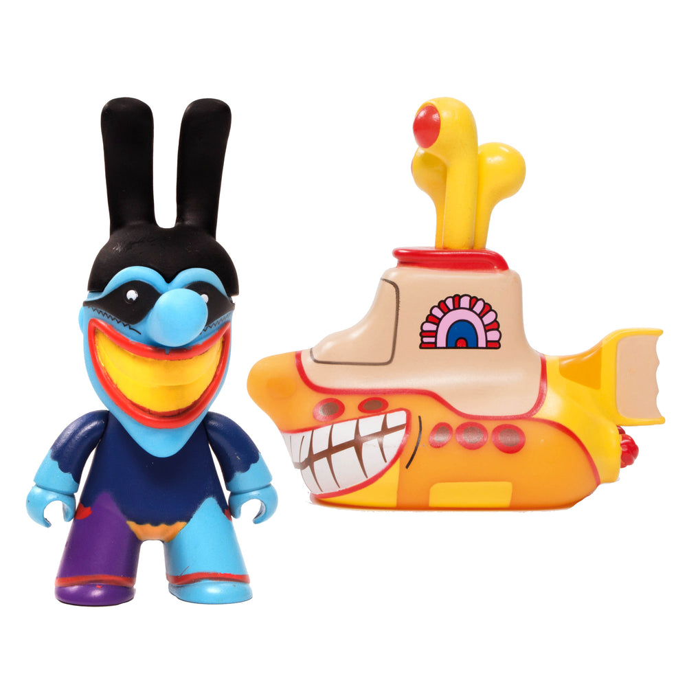 Beatles 2019 Titans 6.5 inch Smiling Yellow Submarine and 4.5 inch Blue Meanie