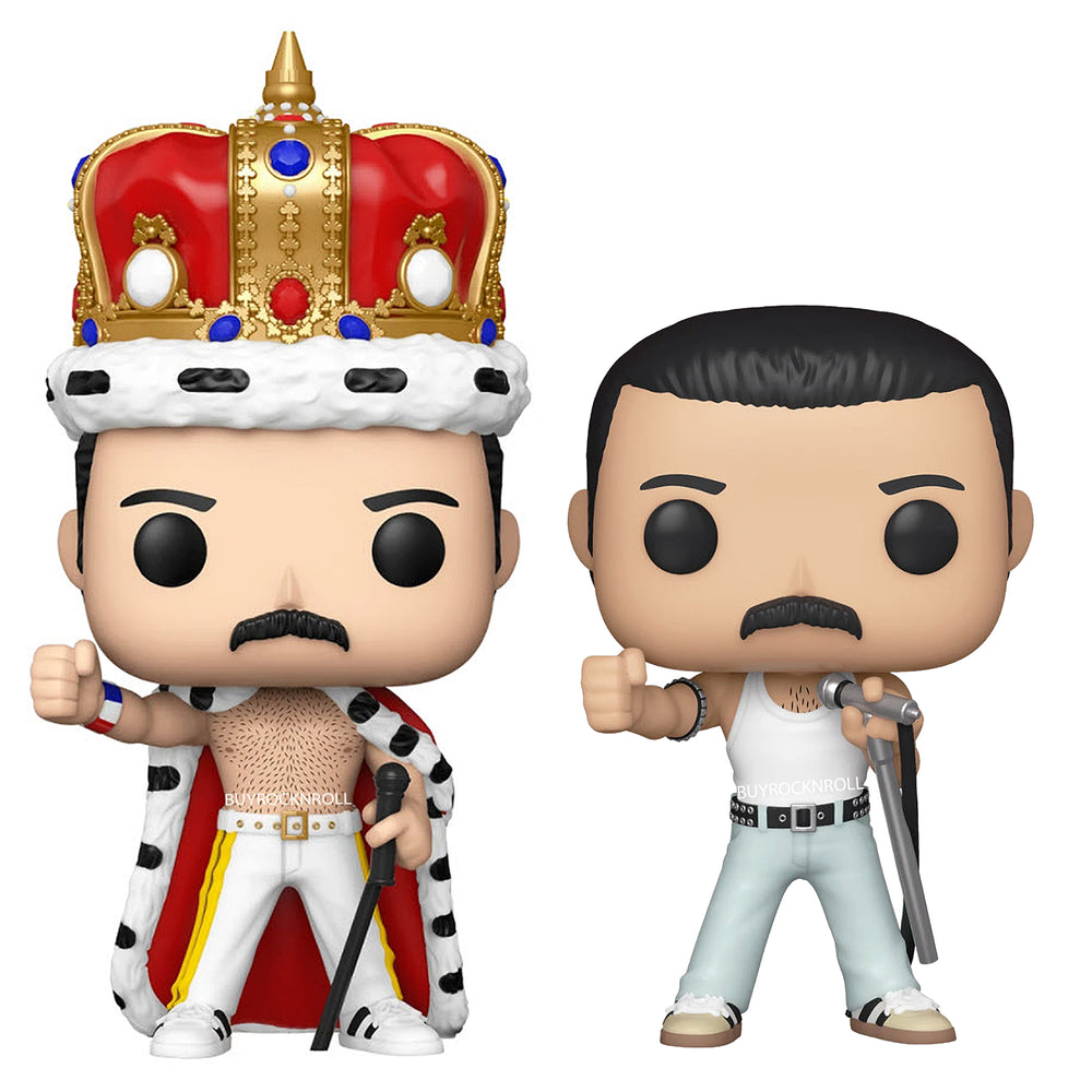 Queen 2020 Funko Pop! Rocks Freddie Mercury King & Gaga Figure Set