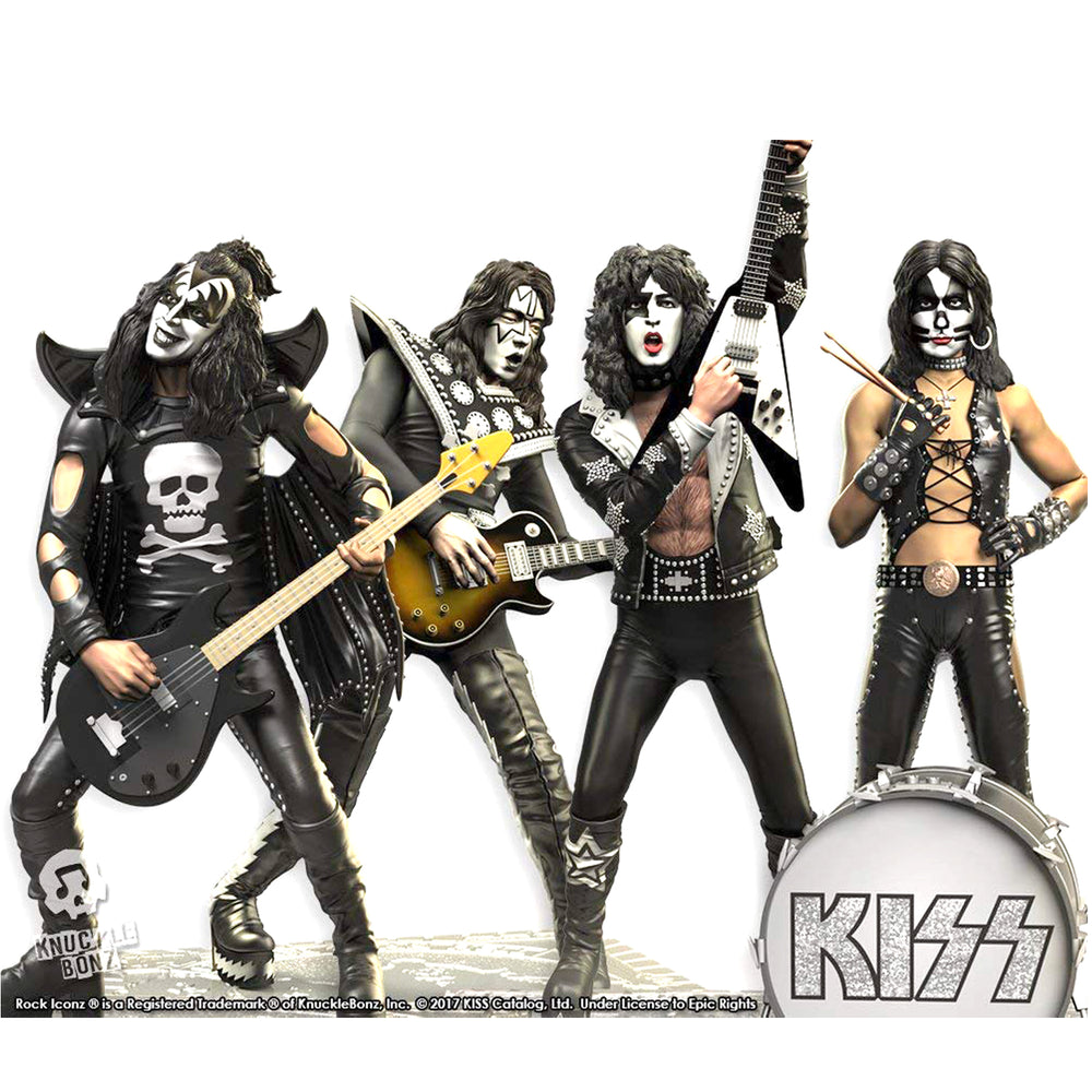 KISS Collectible 2017 KnuckleBonz Rock Iconz Hotter Than Hell Statues