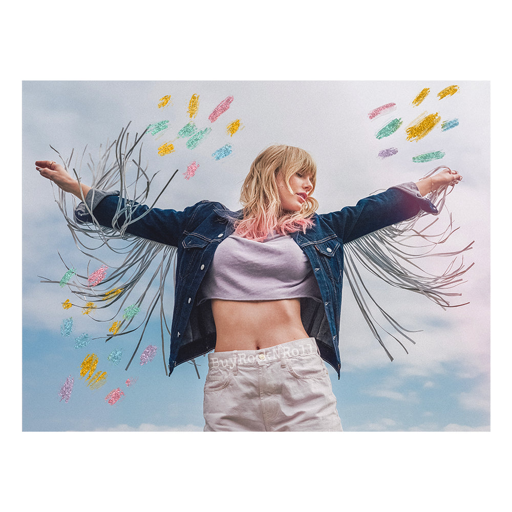 Taylor Swift Online Store 2019 Merchandise: Glitter Lithograph ME (Lover Album)