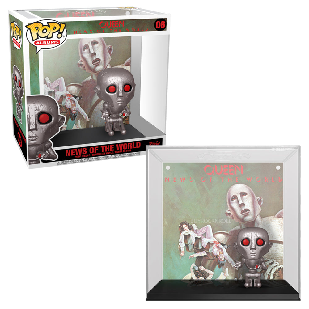 SOLD OUT! Queen Handpicked 2021 Funko Pop Albums News of the World w/ Robot Figure Case #06
