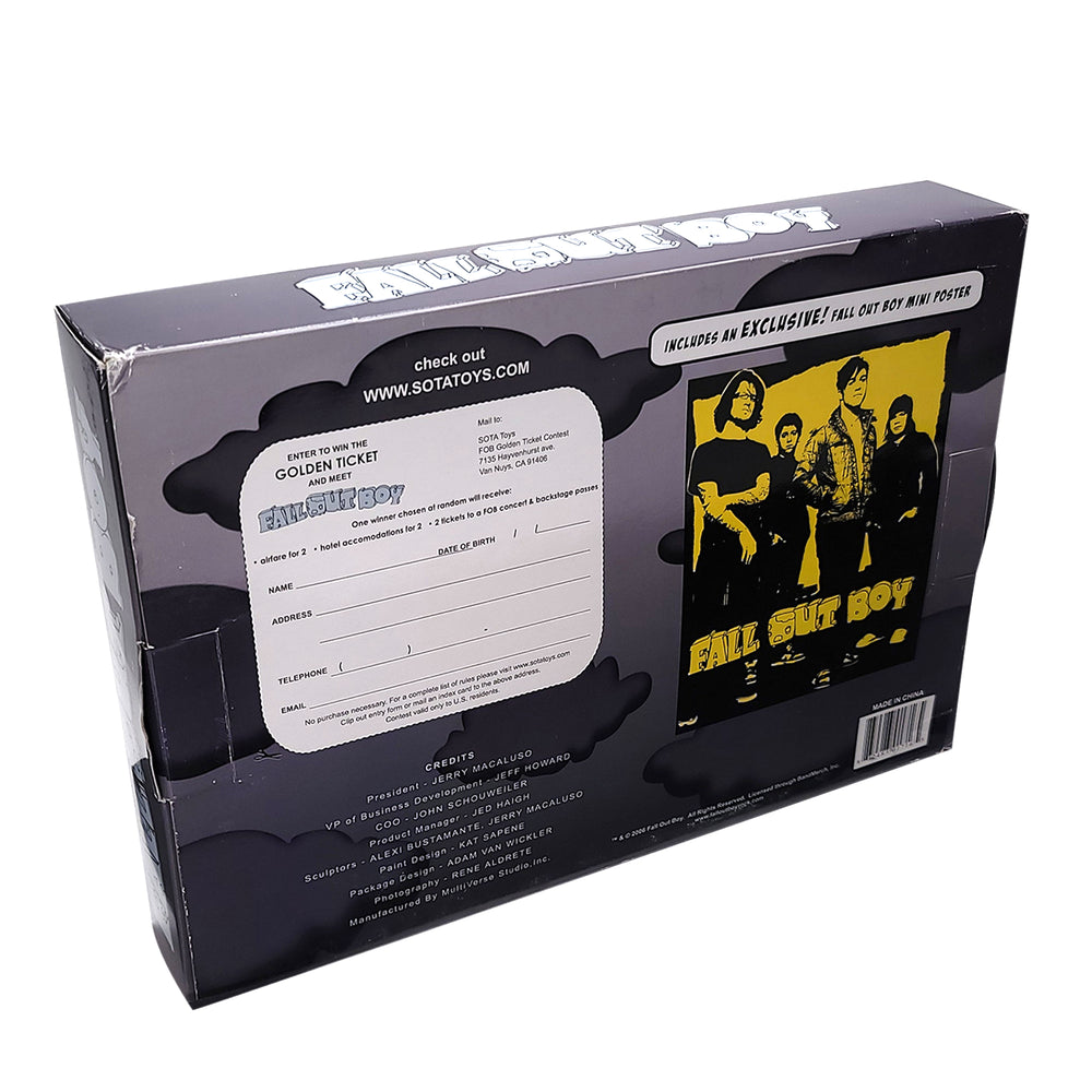 SOLD OUT! Fall Out Boy Collectible 2006 Sota Toys FOB Band Figures Boxed Set & Mini Poster