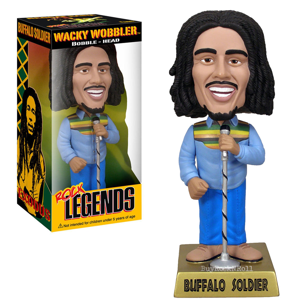 SOLD OUT! Bob Marley Rare Collectible 2009 Funko Rock Legends Buffalo Soldier Wacky Wobbler