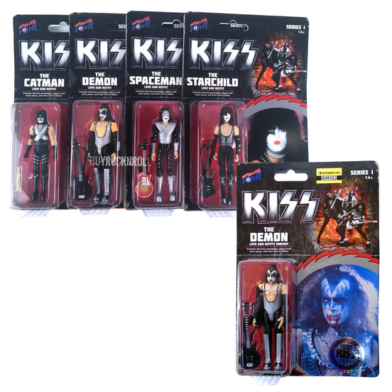 KISS Collectibles 2015 Bif Bang Pow! Series 1 Love G u n 3 3/4 Inch Figures & Variant Demon