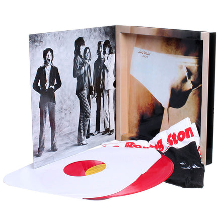 Rolling Stones Collectible 2009 Sticky Fingers Red Vinyl LP Album T-Shirt Box Set - M