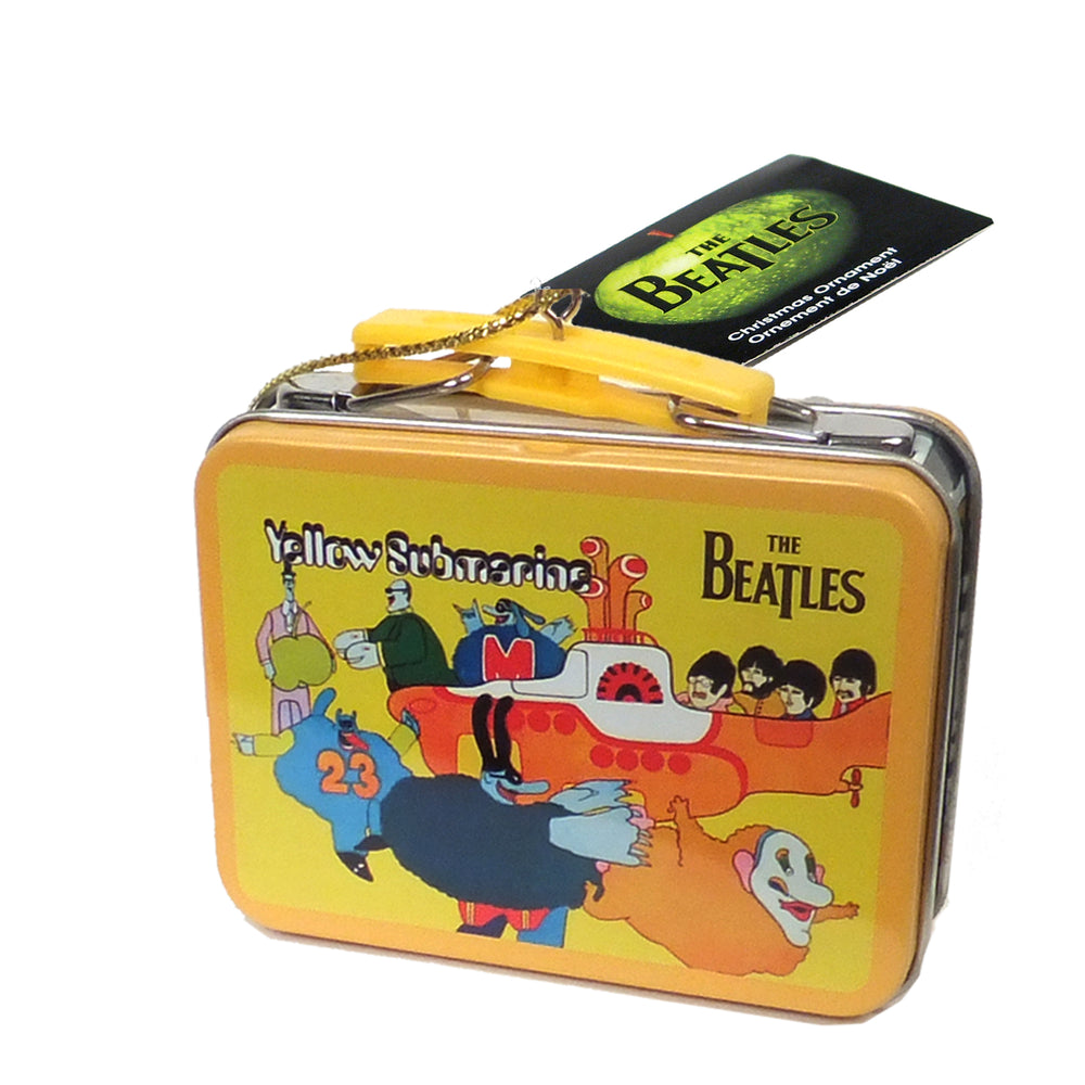 Beatles Collectibles: 2012 Kurt Adler Miniature Aladdin Lunch Box Christmas Ornaments