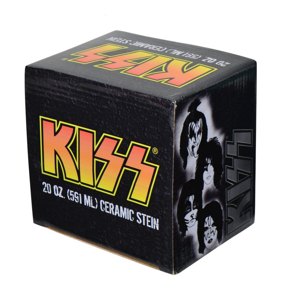 SOLD OUT! KISS Collectible 2012 Vandor Band Member Faces 20 oz Ceramic Stein
