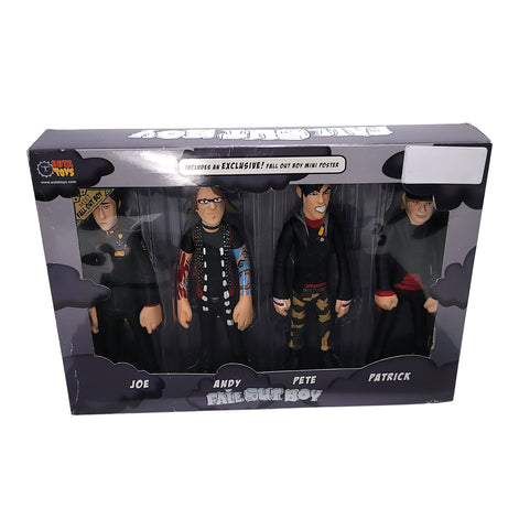 SOLD OUT! Fall Out Boy Collectible 2006 Sota Toys FOB Band Figures Boxed Set & Mini Poster