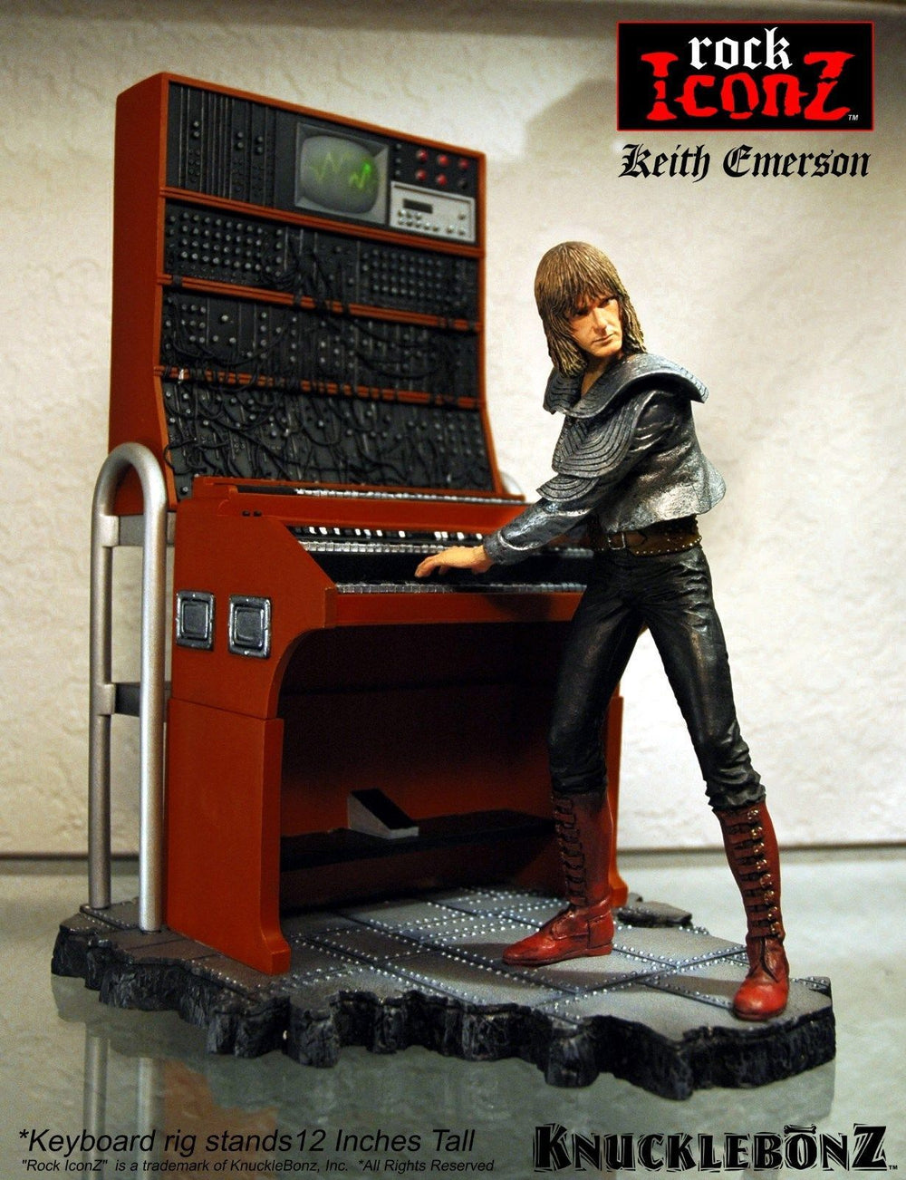 ELP Emerson Lake Palmer Collectible: 2006 KnuckleBonz Rock Iconz Keith Emerson Statue - SOLD!