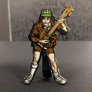 AC/DC Collectible 2017 Handpicked FiGPiN #17 Angus Young Figure High Voltage Pin