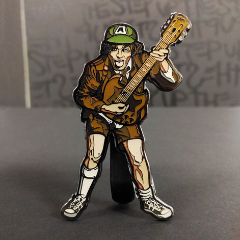 AC/DC Collectible 2017 Handpicked FiGPiN #17 Angus Young Figure High Voltage Pin