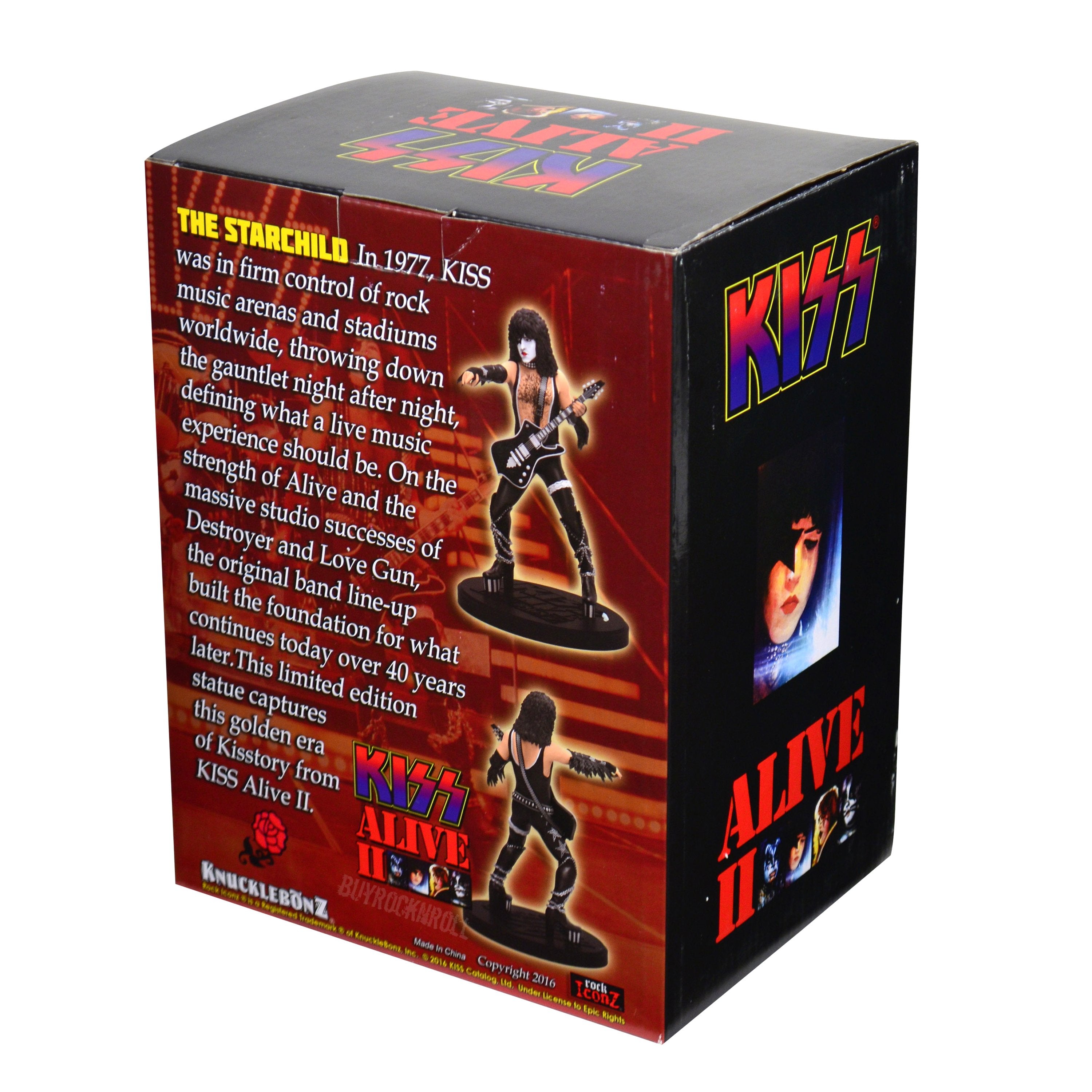 Very Rare KISS Collectible 2016 KnuckleBonz Rock Iconz Alive II Paul Stanley Statue #24/1000