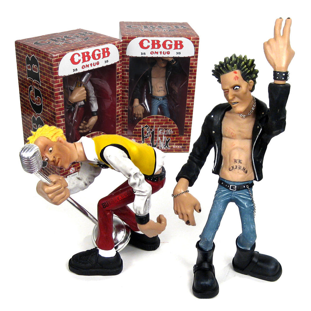 SOLD OUT! Sex Pistols Collectibles: 2003 CBGB Punx Club Figures - Maxx & Badd Apple  aka Sid Vicious and Johnny Rotten