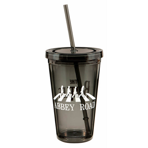 Rare Beatles Collectible 2012 Vandor Abbey Road 18oz Travel Cup Set of 2 - NM/MT