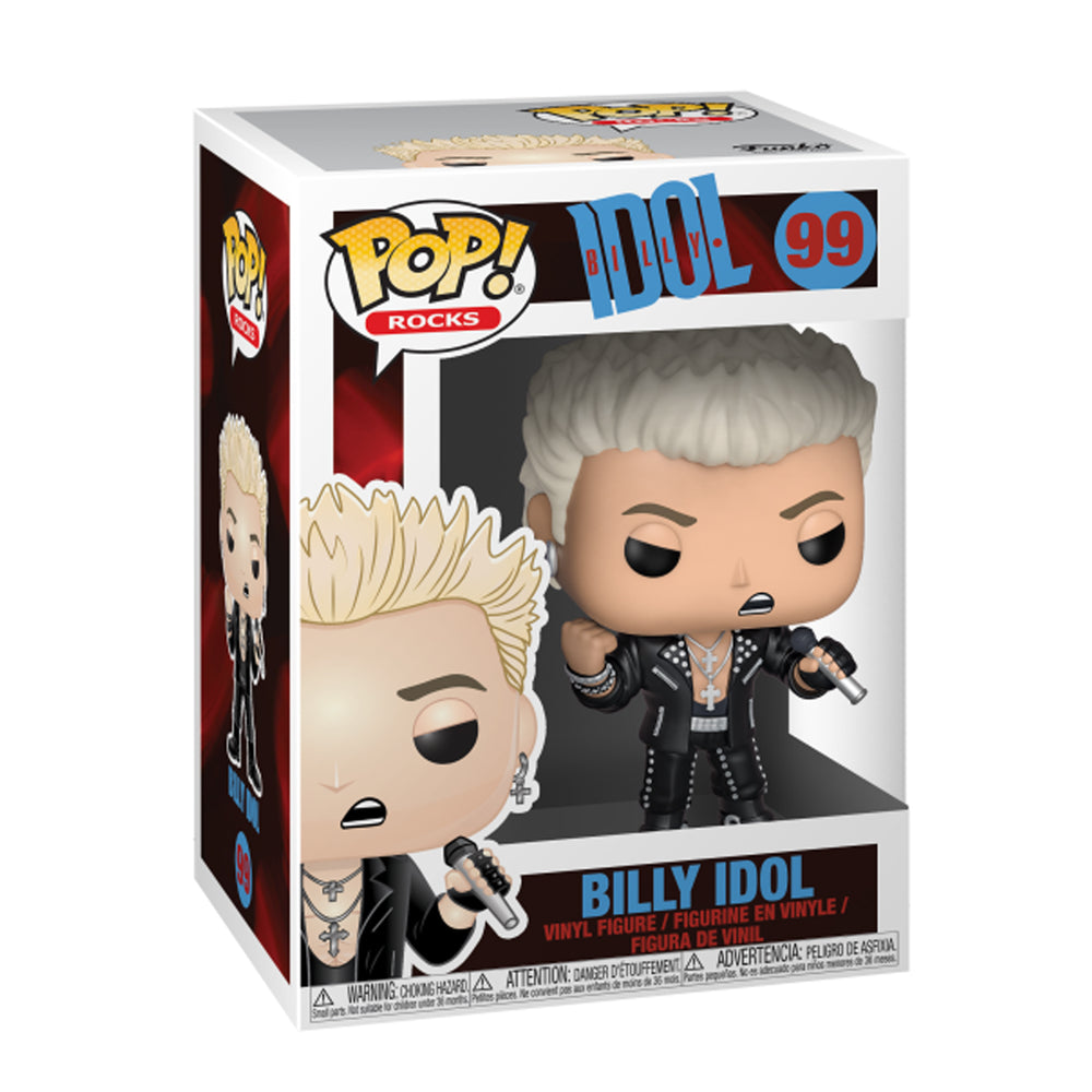 Billy Idol Collectible Funko Pop! Rocks Handpicked Figure #99 in Protector