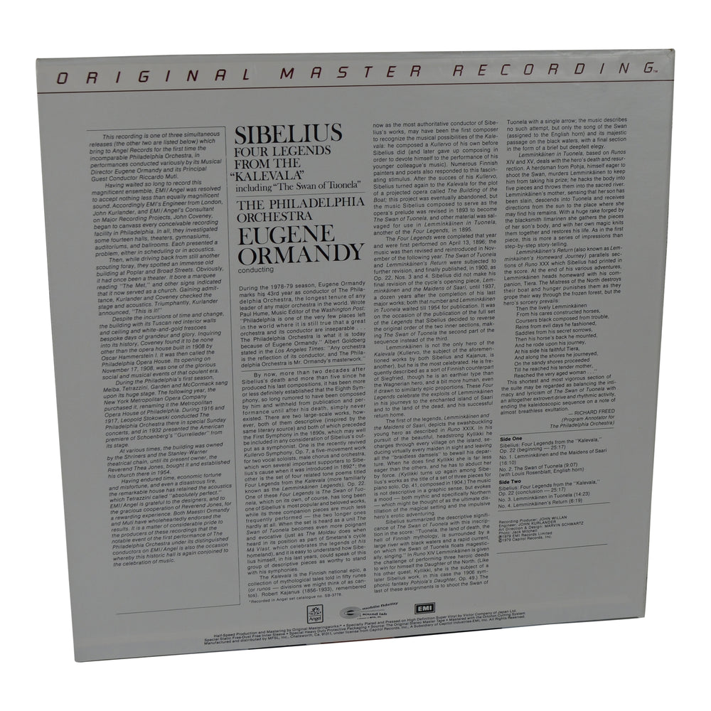 MFSL: 1979 Mobile Fidelity Four Legends from the Kalevala Op. 22 LP #1-523