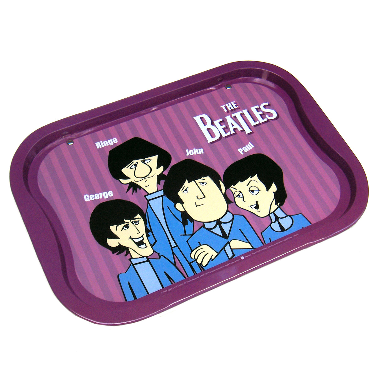 Beatles Collectible: New 2005 Vandor Animated Cartoon Figures Tin Tray