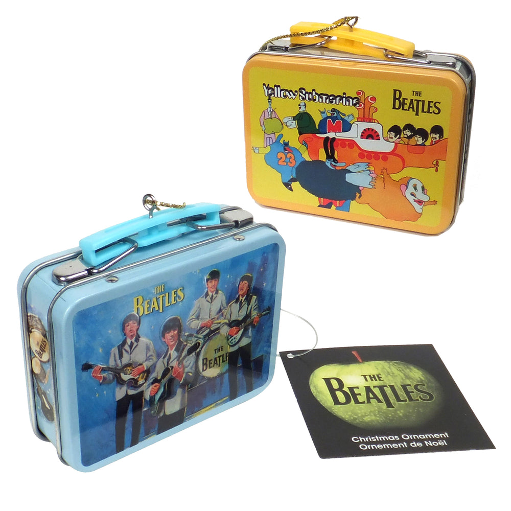 Beatles Collectibles: 2012 Kurt Adler Miniature Aladdin Lunch Box Christmas Ornaments