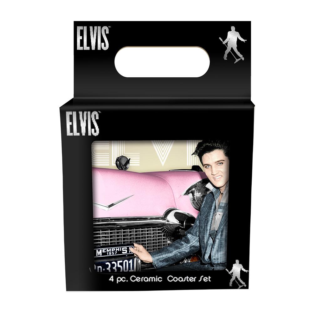 Elvis Presley Collectibles 2018 Vandor Ceramic Coaster Set of 4