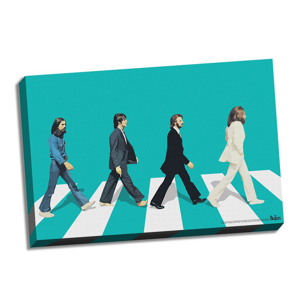 The Beatles Collectors Green Horizon Abbey Road Wall Art Stretched Canvas 24x36