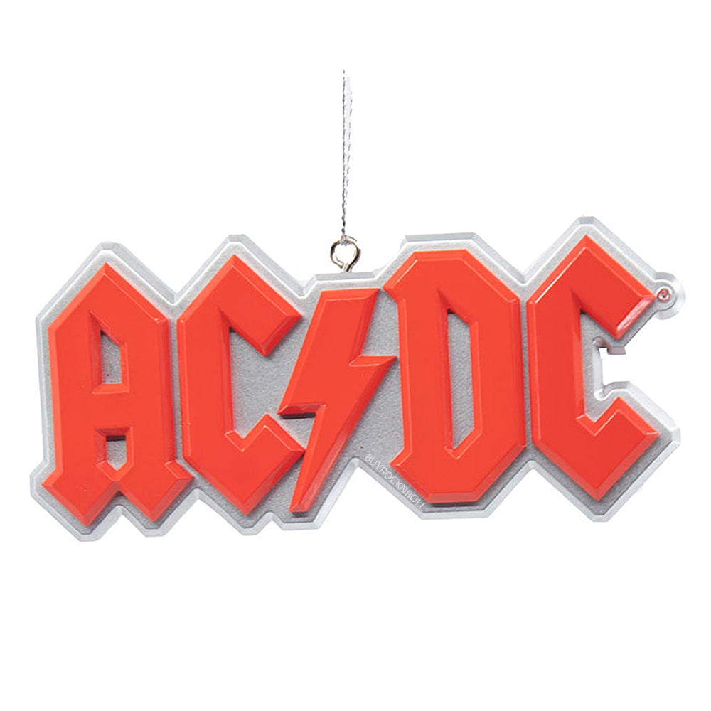 AC/DC Collectible 2020 Kurt Adler Logo Christmas Tree Holiday Ornament #AC2202