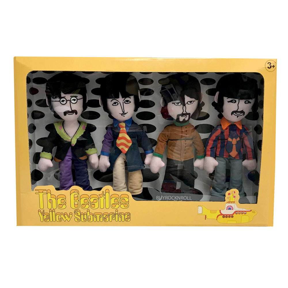 The Beatles Collectible Factory Entertainment 2020 Yellow Submarine Band Member Plush Doll Box Set