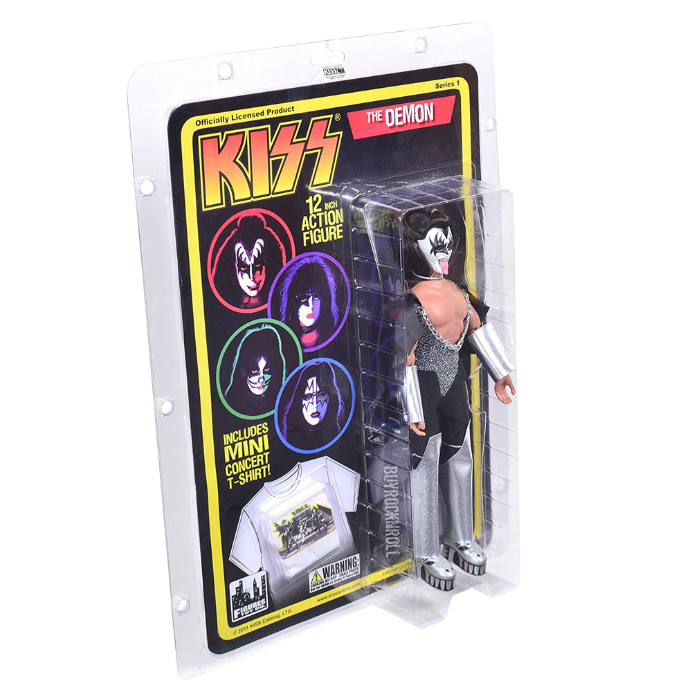 KISS Collectible 2011 Love Gun Series 1 Demon 12" Retro MEGO Style Doll