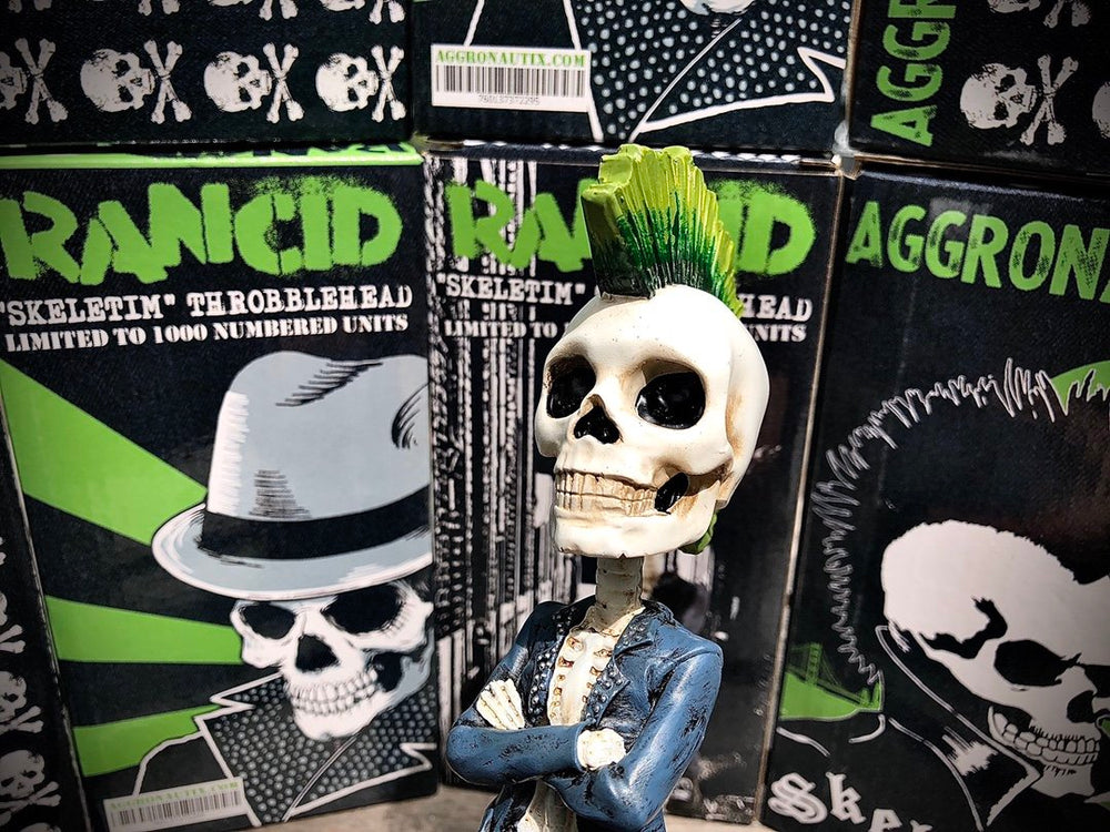 Rancid 2020 Aggronautix Skeletim Throbblehead V2 Limited Edition of 1000