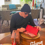 Twisted Sister Collectible 2022 Jay Jay French Signed Real Gibson Les Paul Pinkburst 1:4 Scale Mini Guitar Model